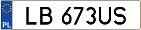 Trailer License Plate